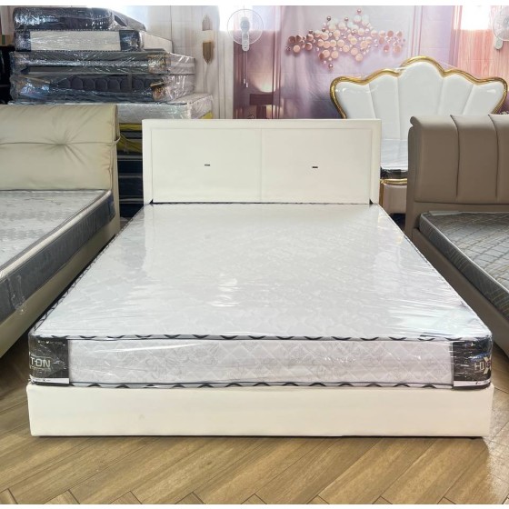 3-piece leather bed