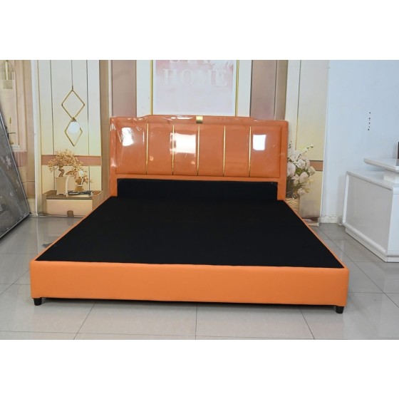 Gold striped bed