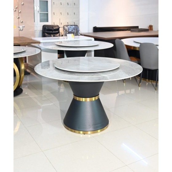 trumpet leg dining table
